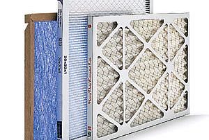 A photo of several home air filters
